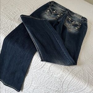 Miss Me Dark Blue Boot Cut Jeans